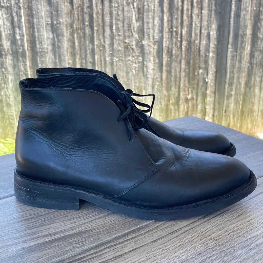 Thursday Boot Company Scout Boots Mens 11 Black Leather Chukka Lace Up‎ Shoes